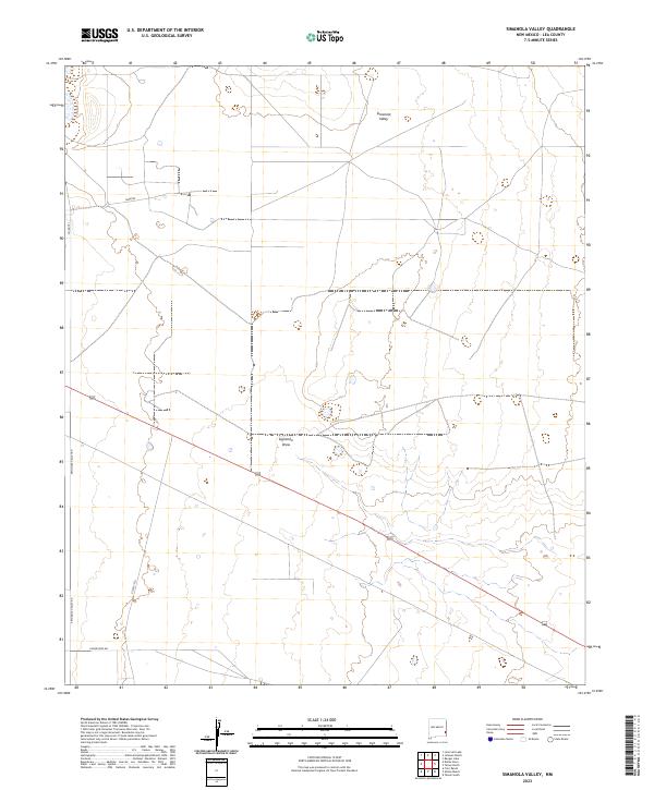 US Topo 7.5-minute map for Simanola Valley NM