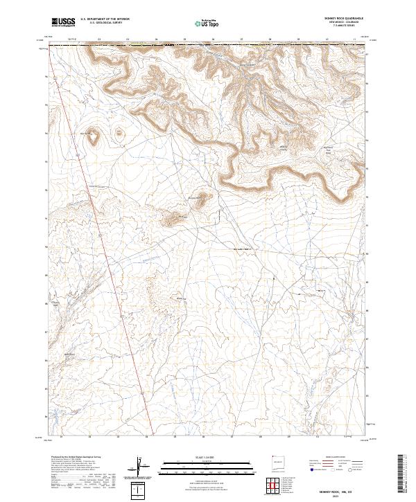 US Topo 7.5-minute map for Skinney Rock NMCO