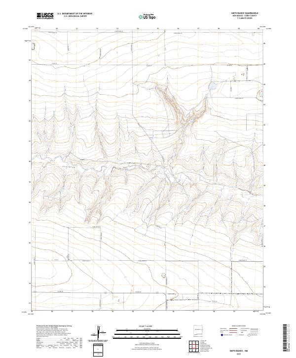 US Topo 7.5-minute map for Smith Ranch NM