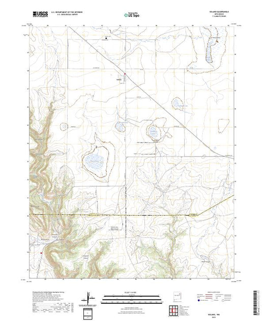 US Topo 7.5-minute map for Solano NM – American Map Store