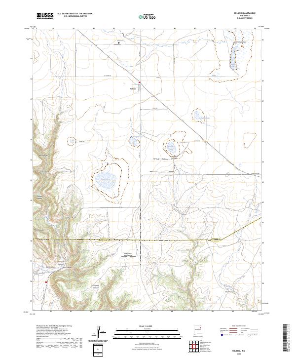 US Topo 7.5-minute map for Solano NM