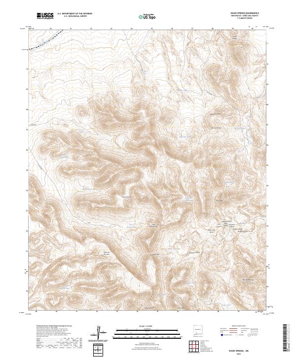 US Topo 7.5-minute map for Souse Springs NM