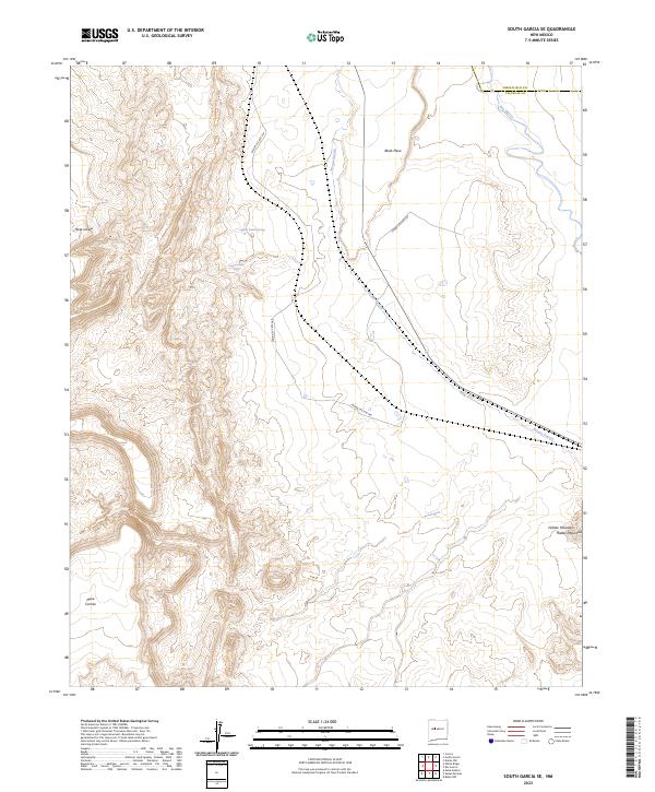 US Topo 7.5-minute map for South Garcia SE NM