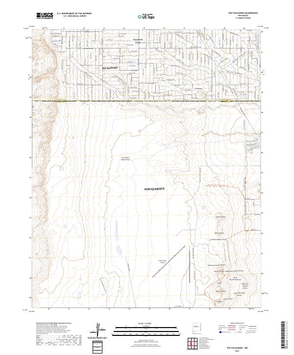 US Topo 7.5-minute map for The Volcanoes NM