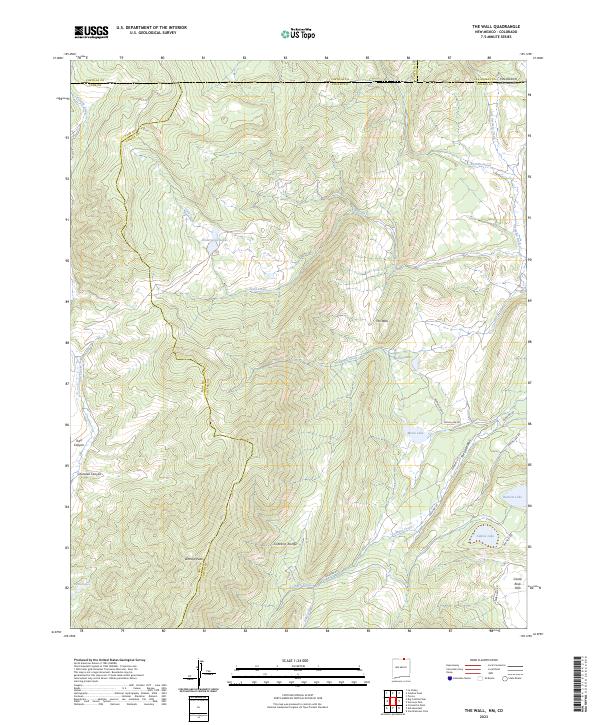 US Topo 7.5-minute map for The Wall NMCO