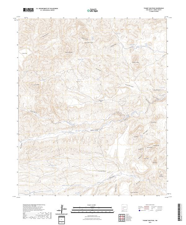 US Topo 7.5-minute map for Thumb Tank Peak NM