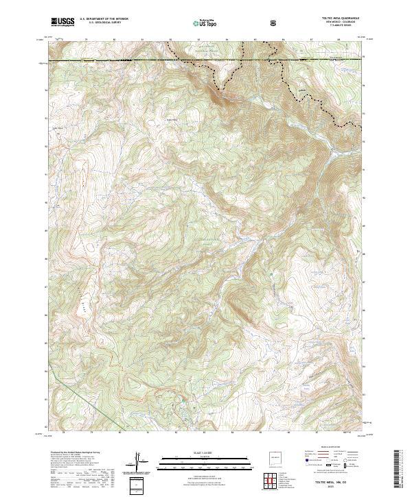 US Topo 7.5-minute map for Toltec Mesa NMCO