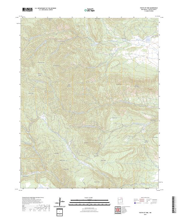 US Topo 7.5-minute map for Tooth of Time NM
