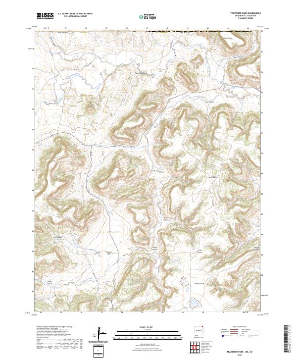 US Topo 7.5-minute map for Travesser Park NMCO