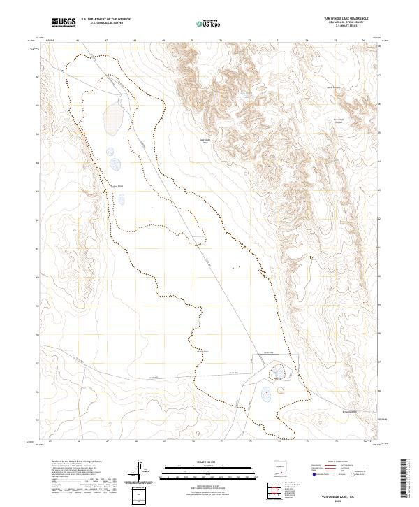 US Topo 7.5-minute map for Van Winkle Lake NM