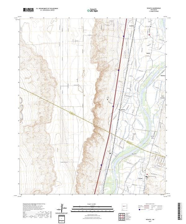 US Topo 7.5-minute map for Veguita NM