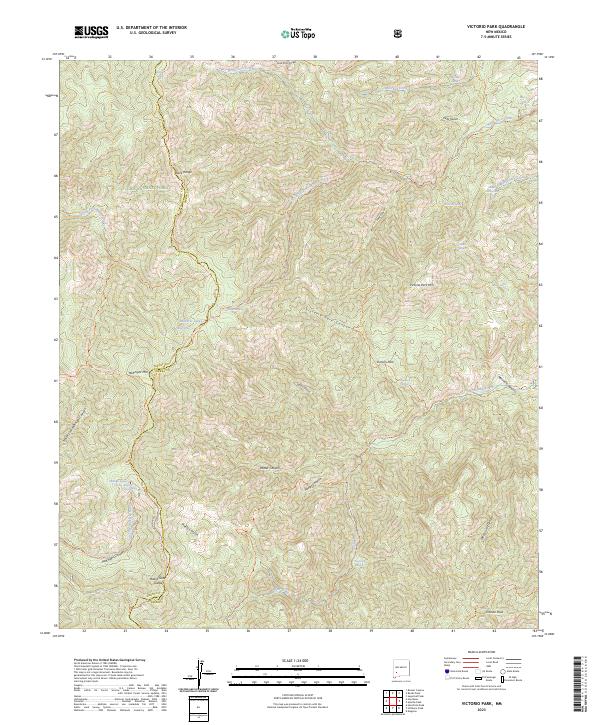 US Topo 7.5-minute map for Victorio Park NM