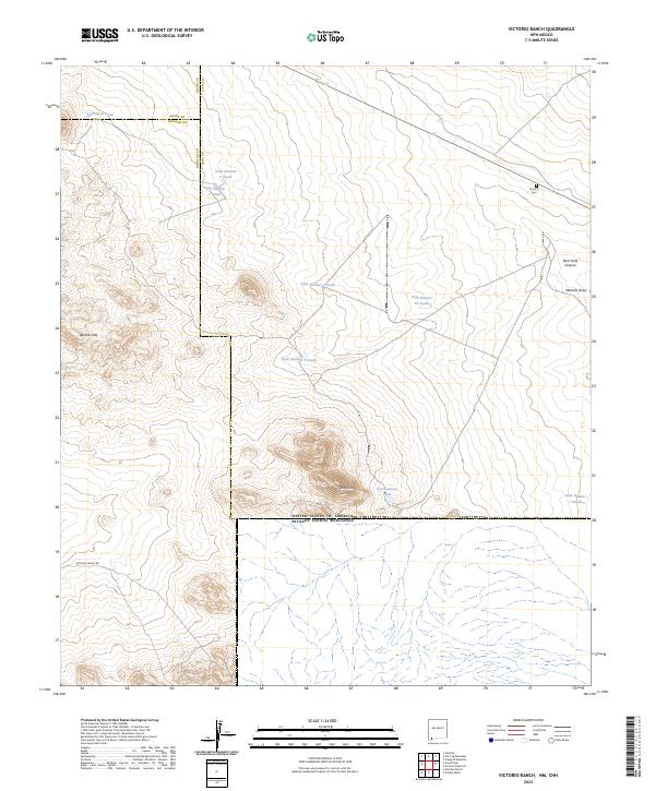 US Topo 7.5-minute map for Victorio Ranch NMCHH