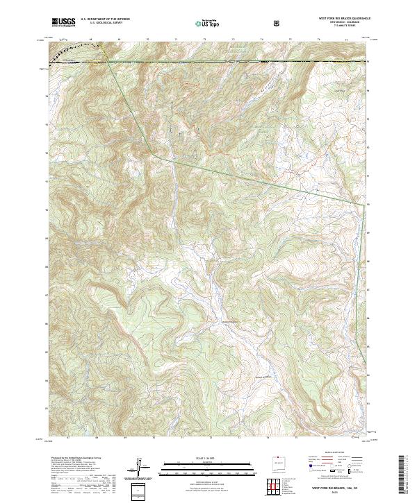 US Topo 7.5-minute map for West Fork Rio Brazos NMCO