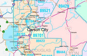 Color Cast Style Wall Map of Nevada by Market Maps