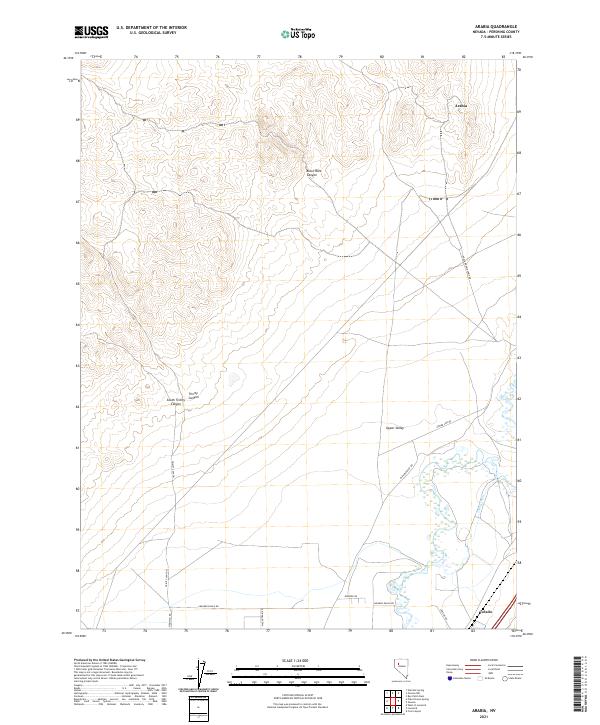 US Topo 7.5-minute map for Arabia NV