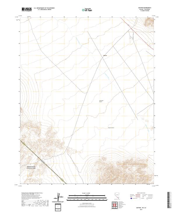 US Topo 7.5-minute map for Ashton NVCA