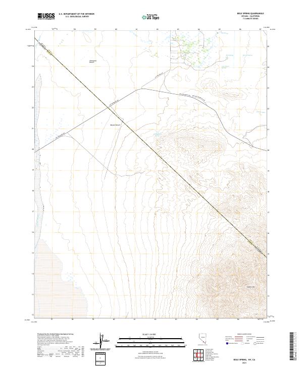 US Topo 7.5-minute map for Bole Spring NVCA