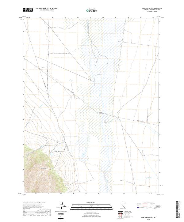 US Topo 7.5-minute map for Borchert Spring NV