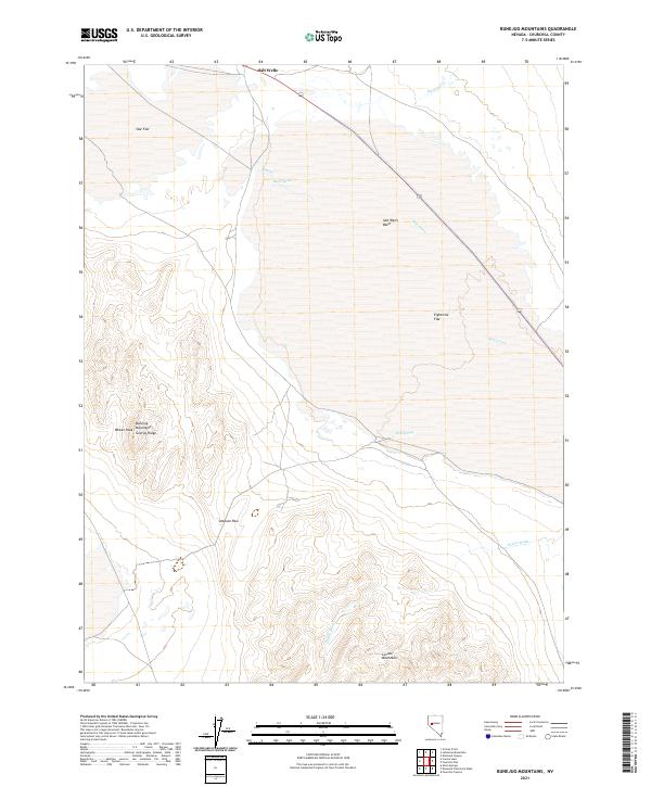 US Topo 7.5-minute map for Bunejug Mountains NV