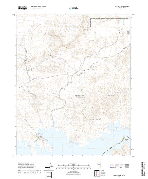 US Topo 7.5-minute map for Callville Bay NVAZ
