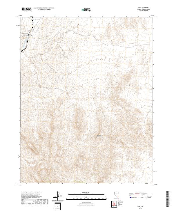 US Topo 7.5-minute map for Carp NV