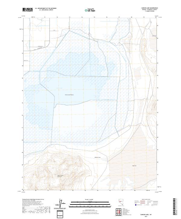 US Topo 7.5-minute map for Carson Lake NV
