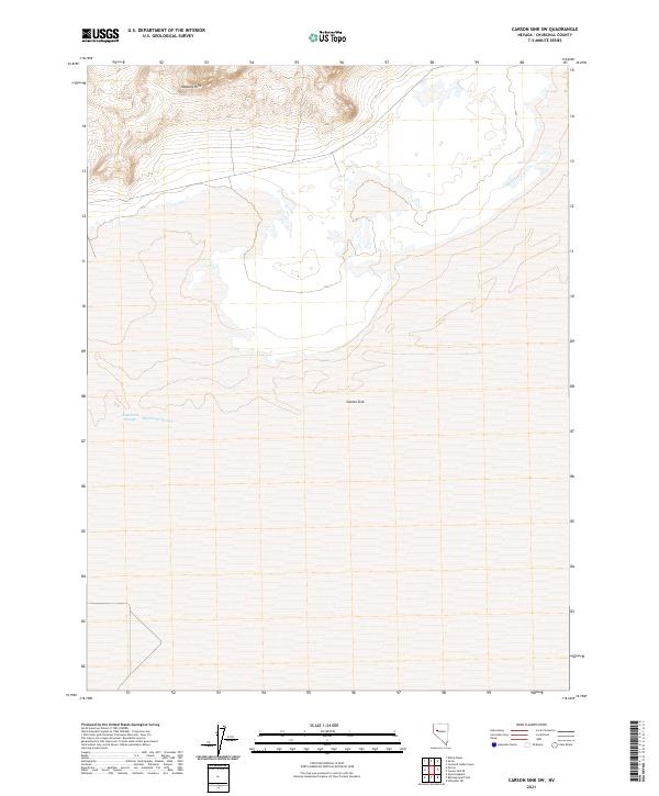 US Topo 7.5-minute map for Carson Sink SW NV