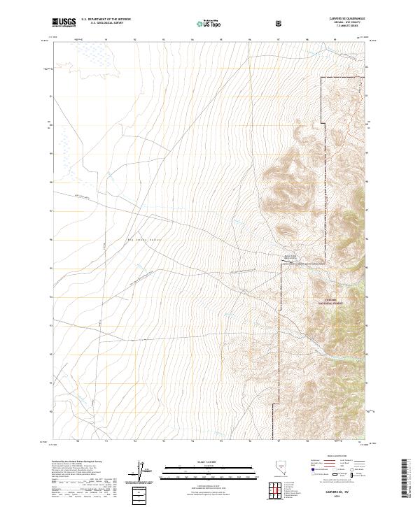 US Topo 7.5-minute map for Carvers SE NV