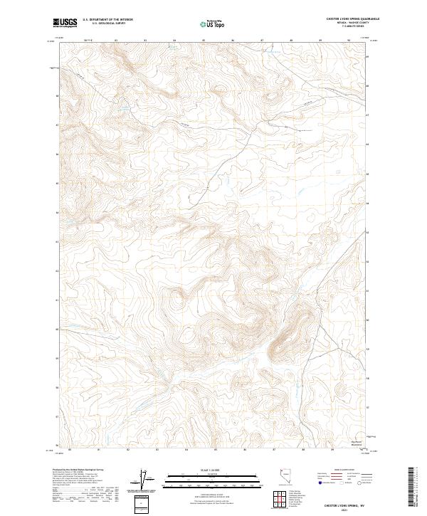 US Topo 7.5-minute map for Chester Lyons Spring NV