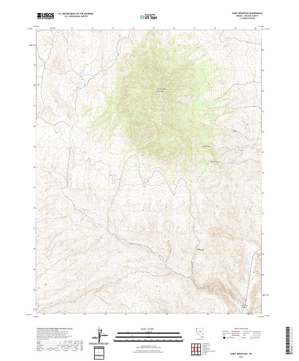 US Topo 7.5-minute map for Chief Mountain NV