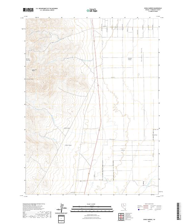 US Topo 7.5-minute map for China Garden NV