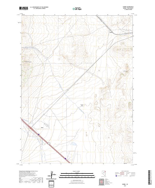 US Topo 7.5-minute map for Cobre NV