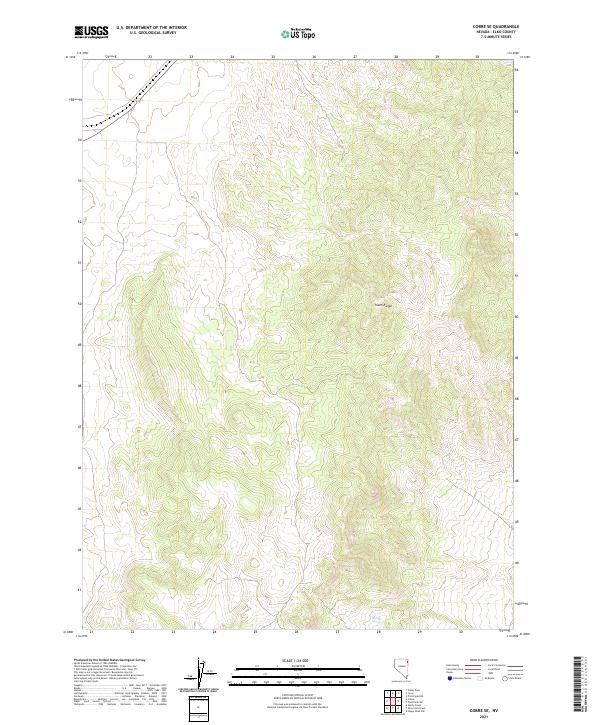 US Topo 7.5-minute map for Cobre SE NV