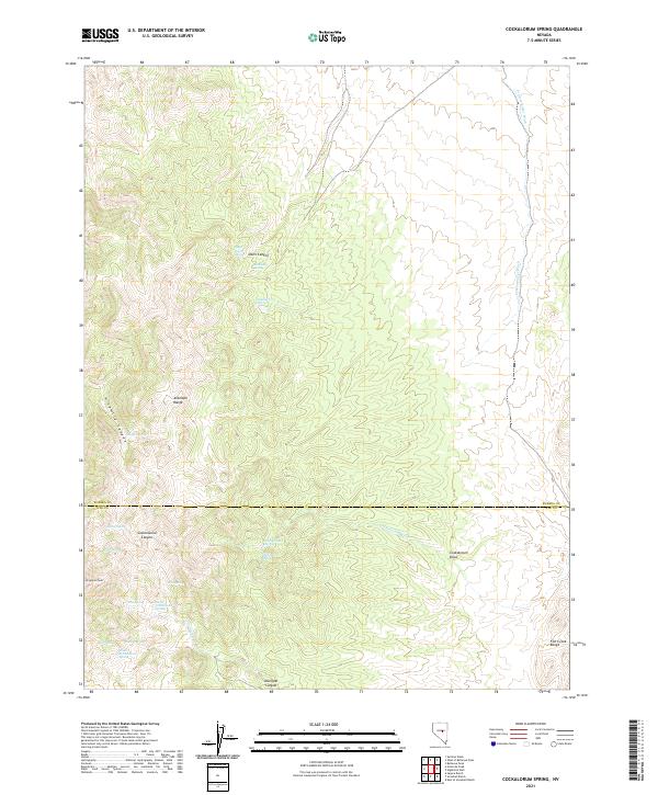 US Topo 7.5-minute map for Cockalorum Spring NV