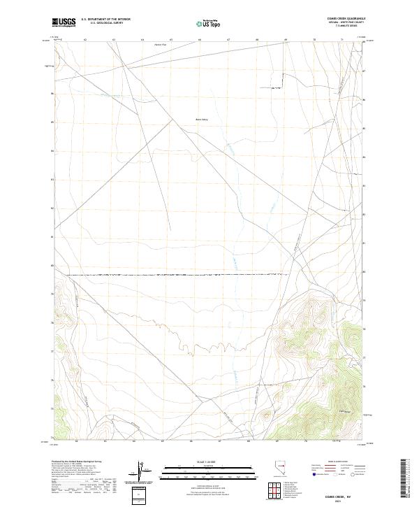 US Topo 7.5-minute map for Combs Creek NV