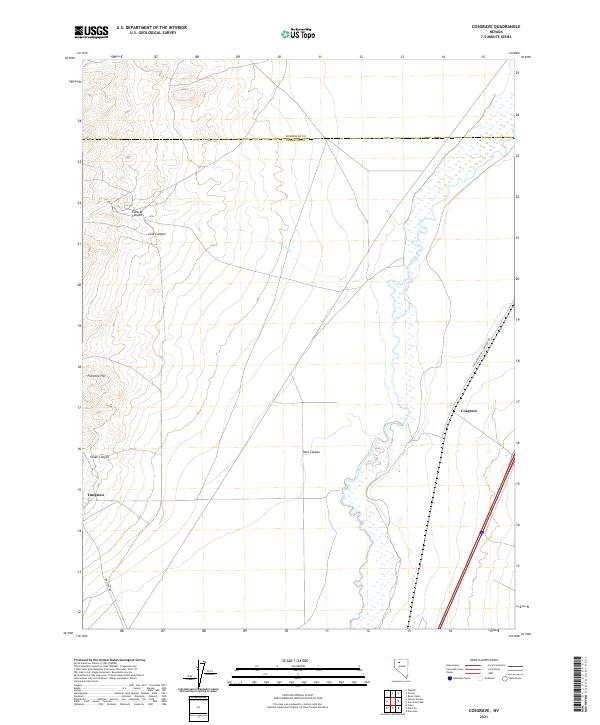 US Topo 7.5-minute map for Cosgrave NV