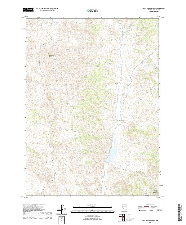 US Topo 7.5-minute map for Crittenden Springs NV