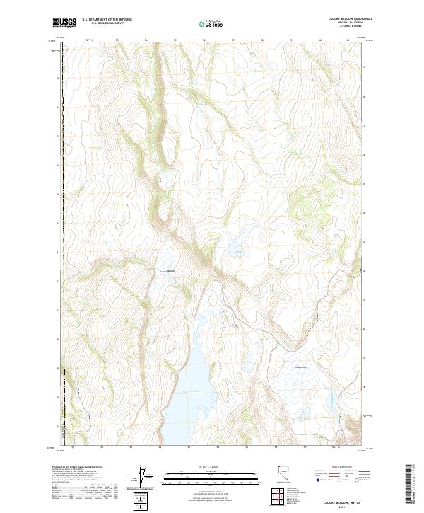 US Topo 7.5-minute map for Crooks Meadow NVCA