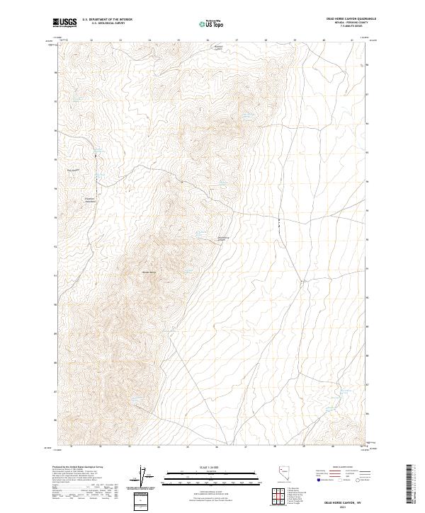 US Topo 7.5-minute map for Dead Horse Canyon NV
