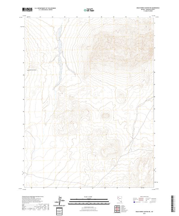 US Topo 7.5-minute map for Dead Horse Canyon NE NV