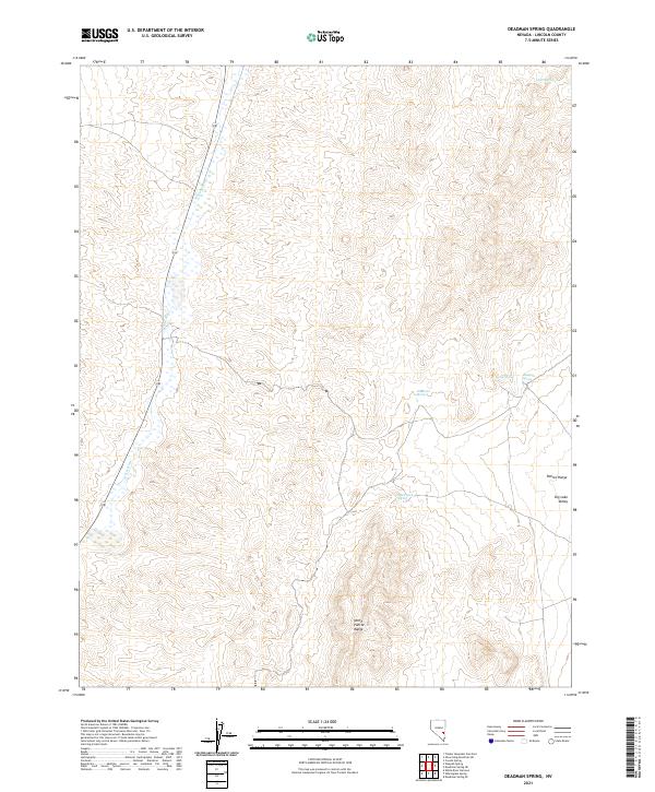 US Topo 7.5-minute map for Deadman Spring NV