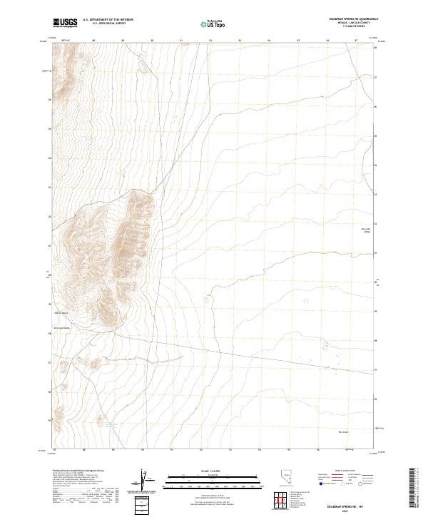 US Topo 7.5-minute map for Deadman Spring NE NV