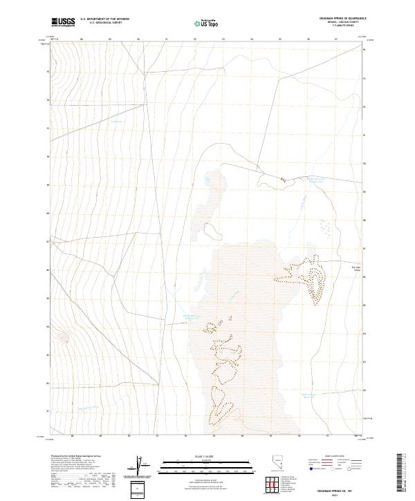 US Topo 7.5-minute map for Deadman Spring SE NV