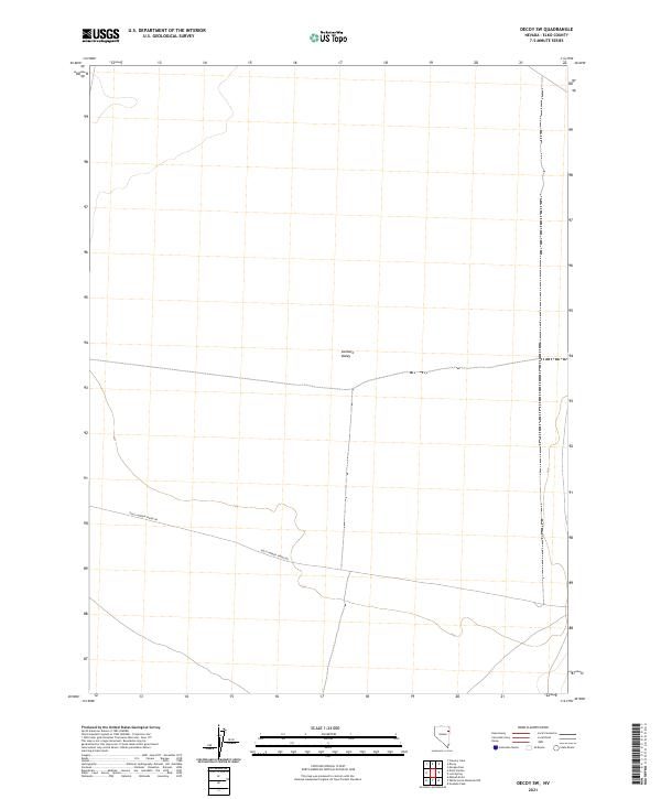 US Topo 7.5-minute map for Decoy SW NV