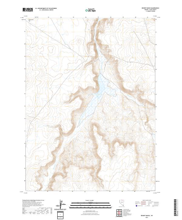 US Topo 7.5-minute map for Desert Ranch NV