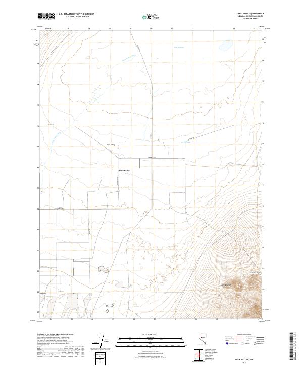 US Topo 7.5-minute map for Dixie Valley NV