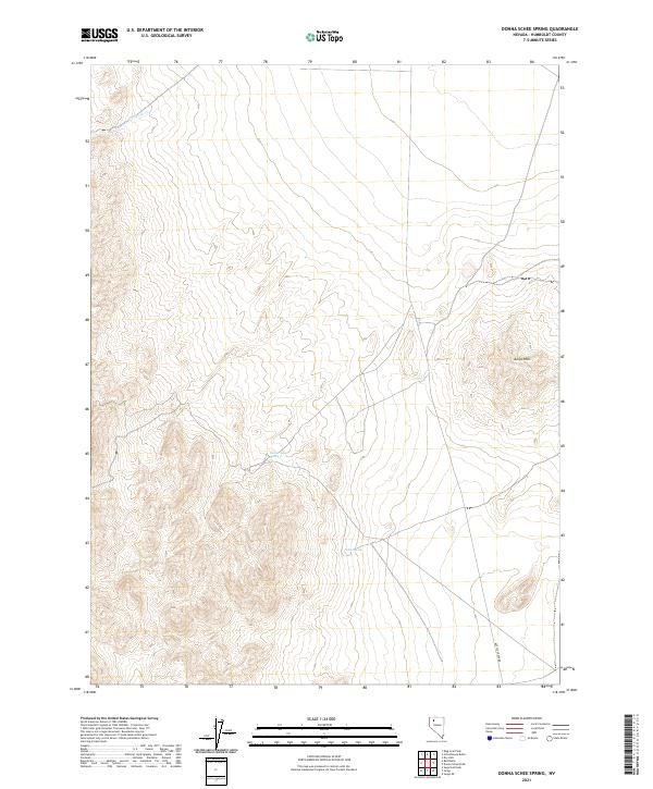 US Topo 7.5-minute map for Donna Schee Spring NV