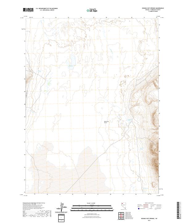 US Topo 7.5-minute map for Double Hot Springs NV