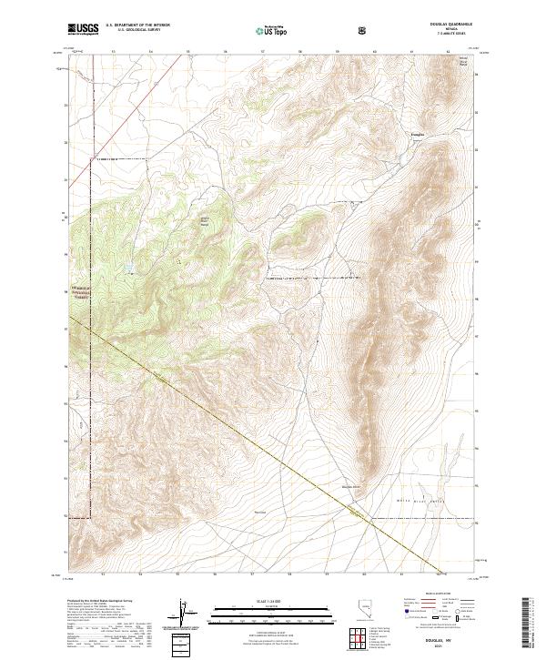 US Topo 7.5-minute map for Douglas NV